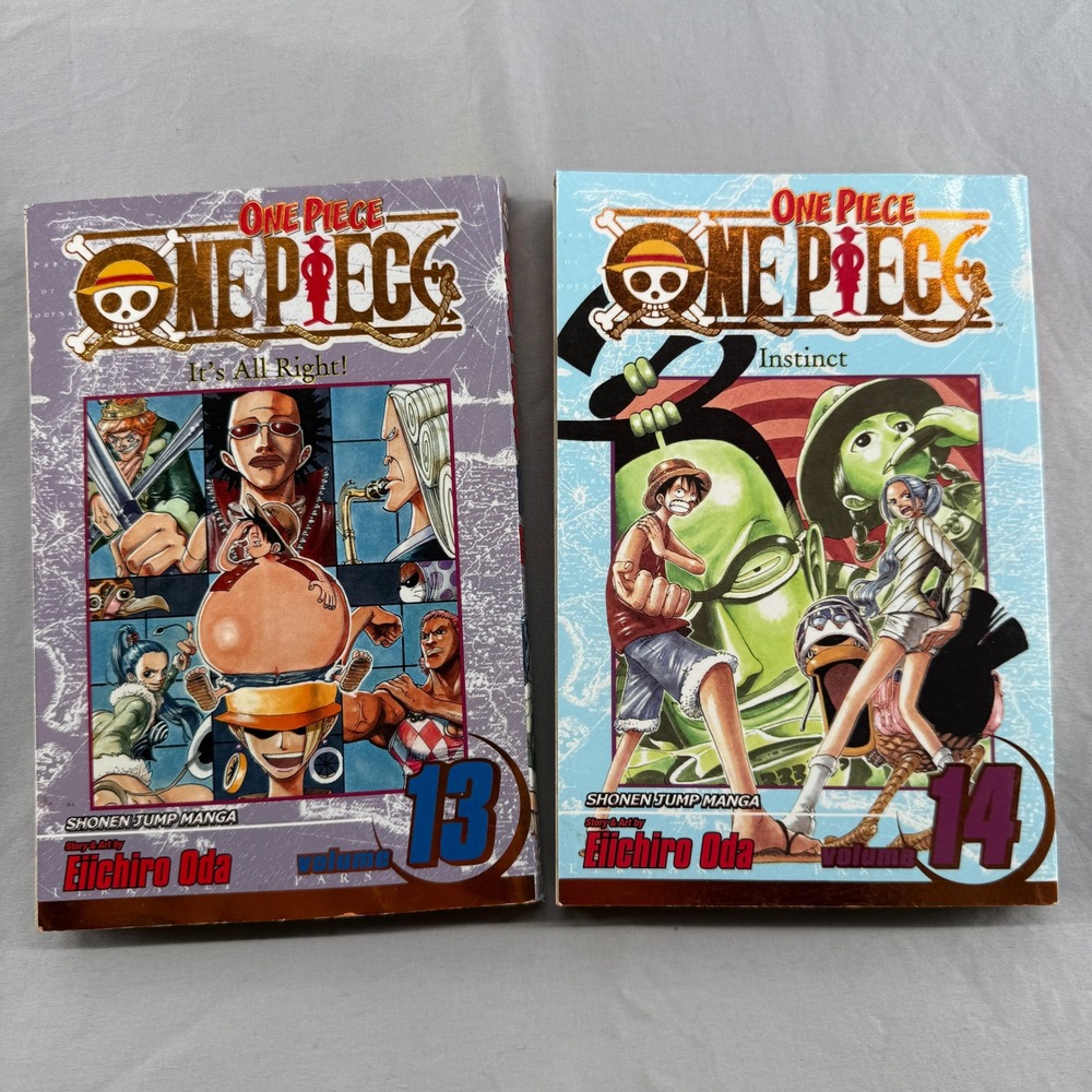 One Piece Manga Volumes 13 & 14 Eiichiro Oda Shonen Jump VIZ Media English Lot